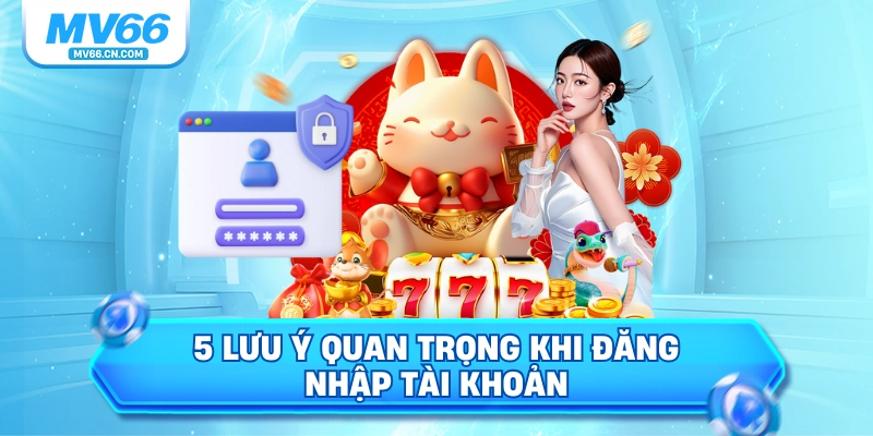 5 lưu ý quan trọng khi đăng nhập tài khoản