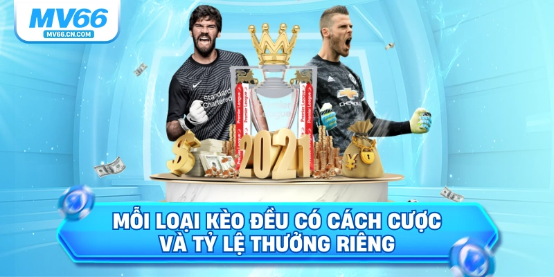 Mỗi loại kèo đều có cách cược và tỷ lệ thưởng riêng